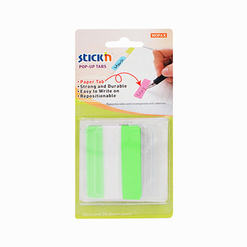 STİCK'N 26056 FİLM İNDEKS İŞARET BANDI 38x51 YEŞİL (2605600-5001)