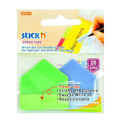 Stick'N 26061 Film İndeks İşaret Bandı 38x38 2 Renk (2606100-5001) - 1