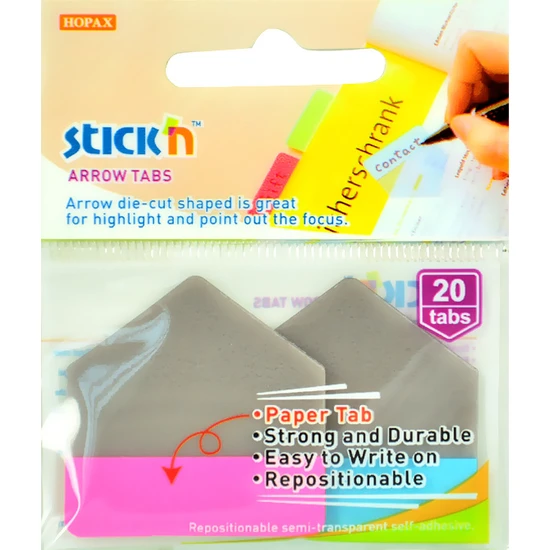 STİCK'N 2606300 İNDEKS İŞARET BANDI 38x38 2 RENK