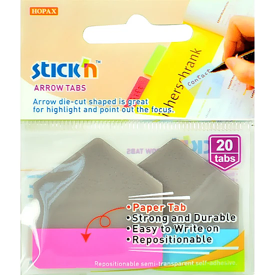 STİCK'N 26063 FİLM İNDEKS İŞARET BANDI 38x38 2 RENK (2606300-5001)