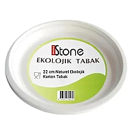STONE NATUREL KARTON TABAK 22cm 50Lİ - STONE