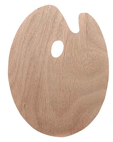 SÜDOR BS15-1 AHŞAP OVAL RESİM PALETİ 20x30cm - 1
