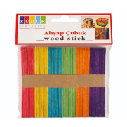 Südor Bs69 Renkli Küçük Boy Ahşap Dondurma Sapı - SÜDOR