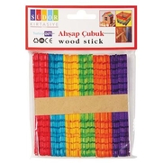 Südor Bs73 Renkli Ahşap Geçmeli Çubuk 50Li - SÜDOR