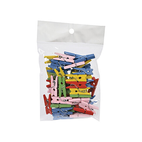 SÜDOR BS99 RENKLİ KÜÇÜK BOY AHŞAP MANDAL 2.5cm 30LU - 1
