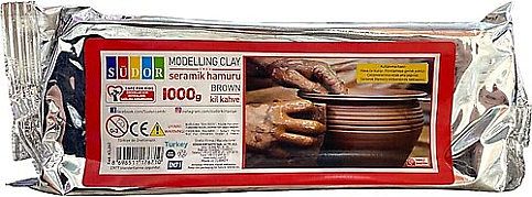 SÜDOR KİL264 SERAMİK HAMURU KAHVE 1000gr - 1