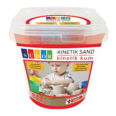 SÜDOR KS02-1 KOVALI KİNETİK KUM NATUREL 500gr - 1