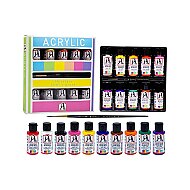 SÜDOR ML122 MONALİSA AKRİLİK BOYA 10 RENKx40ml+FIRÇA SET - SÜDOR