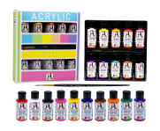 Südor Ml122 Monalisa Akrilik Boya 10 Renkx40Ml+Fırça Set - Südor