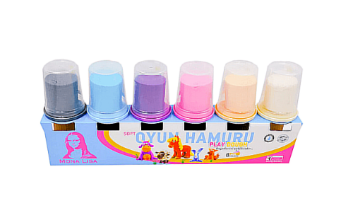 Südor Ml246-2 Monalisa Oyun Hamuru Pastel 6 Renkx120Gr - 1