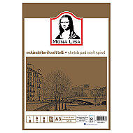 SÜDOR MN01-3 MONALİSA ESKİZ DEFTERİ A3 50 YAPRAK 120gr KRAFT - SÜDOR