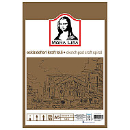 SÜDOR MN01-5 MONALİSA ESKİZ DEFTERİ A5 50 YAPRAK 120gr KRAFT - SÜDOR