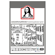 SÜDOR MN04-4 MONALİSA ESKİZ DEFTERİ A4 20 YAPRAK 95gr ŞEFFAF - SÜDOR