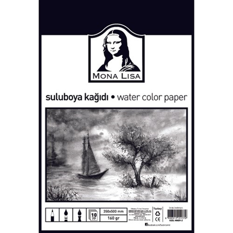 SÜDOR MN09-2 SULU BOYA KAĞIDI 35x50 160gr 10 YAPRAK