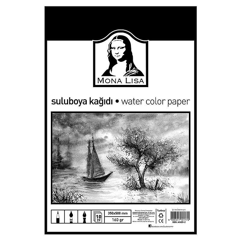 SÜDOR MN09-2 SULU BOYA KAĞIDI 35x50 160gr 10 YAPRAK