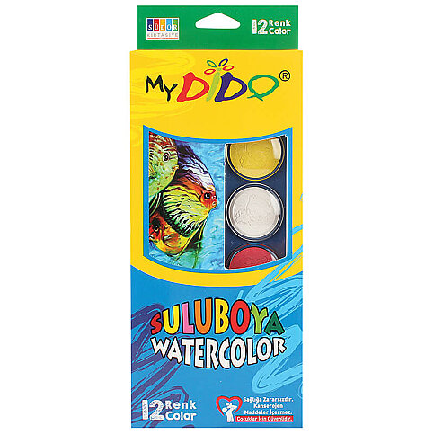 SÜDOR MY0124 MYDİDO SULU BOYA KÜÇÜK BOY 12 RENK - 2