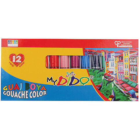 SÜDOR MY54 MYDİDO GUAJ BOYA 12 RENKx9ml - 1