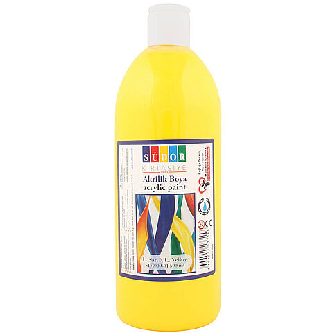 SÜDOR SD1009-01 AKRİLİK BOYA LİMON SARISI 500ml - 1