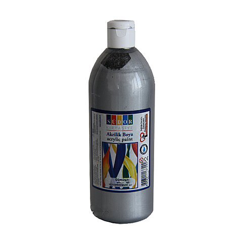 SÜDOR SD1109-23 AKRİLİK BOYA GÜMÜŞ 500ml - 1