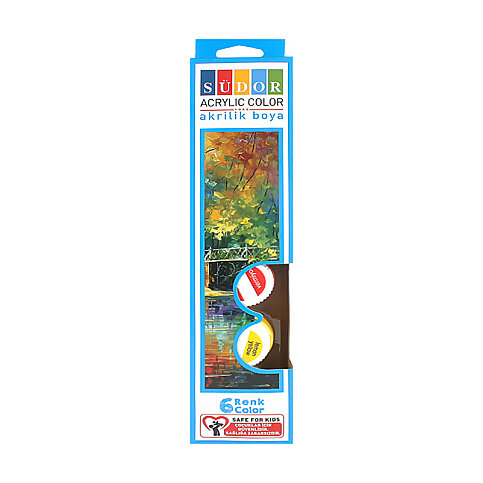 SÜDOR SD121 AKRİLİK BOYA 6 RENKx15ml - 1