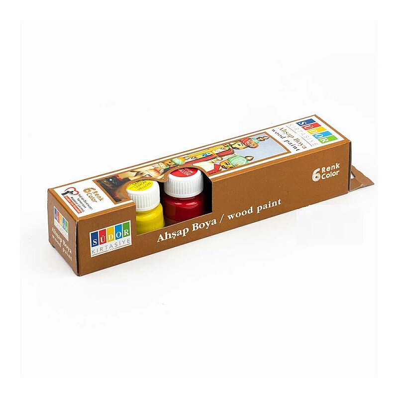 SÜDOR SD123 AHŞAP BOYASI 6 RENKx20ml