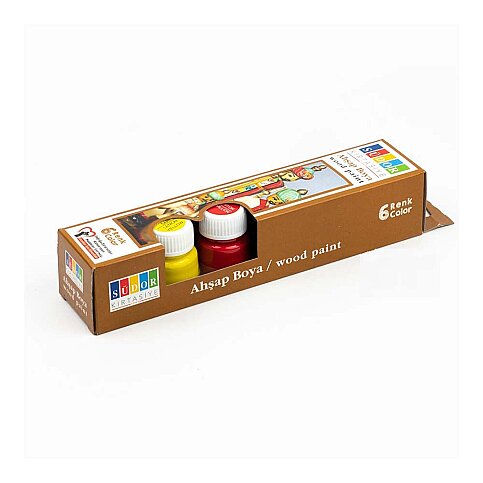SÜDOR SD123 AHŞAP BOYASI 6 RENKx20ml - 1