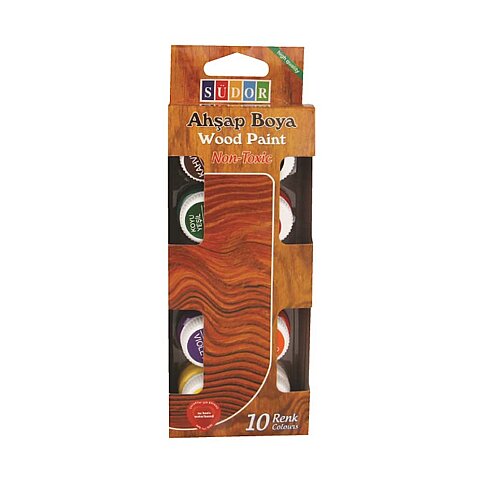 SÜDOR SD124 AHŞAP BOYASI 10 RENKx20ml - 1