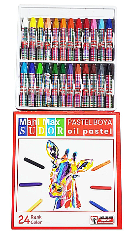 SÜDOR SD624 PASTEL BOYA 24 RENK - 1