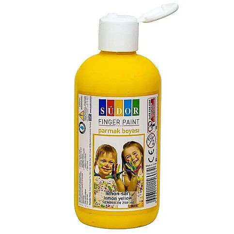SÜDOR SD8008-01 PARMAK BOYASI LİMON SARI 250ml - 1