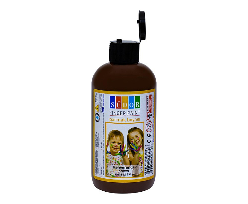 SÜDOR SD8008-12 PARMAK BOYASI KAHVE 250ml