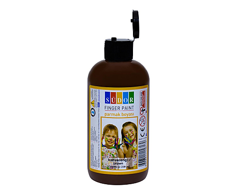 SÜDOR SD8008-12 PARMAK BOYASI KAHVE 250ml - 1