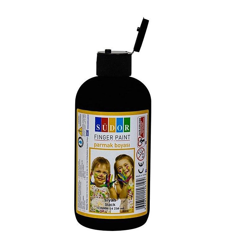 SÜDOR SD8008-14 PARMAK BOYASI SİYAH 250ml