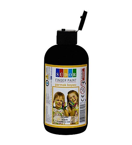 SÜDOR SD8008-14 PARMAK BOYASI SİYAH 250ml - 1