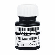 SÜDOR SI02-10 ÇİNİ MÜREKKEBİ SİYAH 25ml - SÜDOR