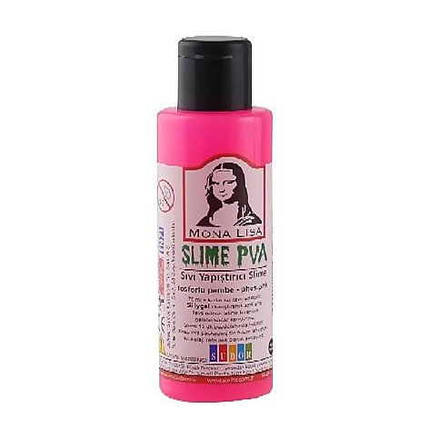 SÜDOR SL01-12 MONA LİSA SIVI YAPIŞTIRICI SLİME FOSFORLU PEMBE 70ml - 1