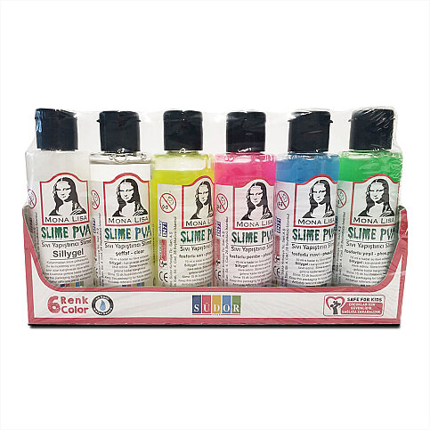 SÜDOR SL06 MONA LİSA SIVI YAPIŞTIRICI SLİME 6x70ml - 1