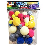 SÜDOR SS13 KARIŞIK PONPON MİX 15-25-38mm 40LI - SÜDOR