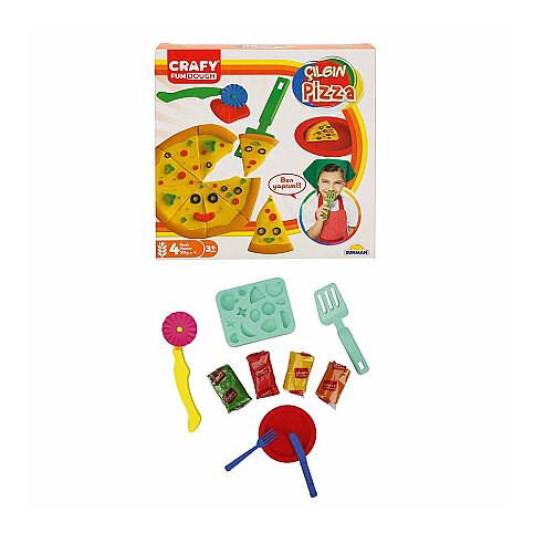 Sunman Oyun Hamuru Seti Çılgın Pizza 4 Renkx50gr (2012) - 1