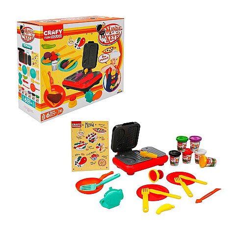 Sunman Oyun Hamuru Seti Mangal Keyfi 6 Renkx50gr (2052) - 1
