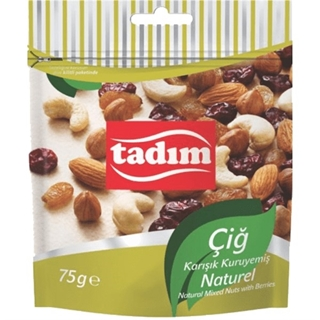 Tadım Naturel Karışık Çiğ Kuruyemiş 75Gr - 1