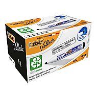 BİC 1701 VELLEDA BEYAZ TAHTA KALEMİ YUVARLAK UÇ SİYAH (904937)(525824) - BİC