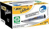 BİC 1701 VELLEDA BEYAZ TAHTA KALEMİ YUVARLAK UÇ SİYAH (904937)(525824) - BİC (1)