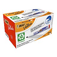 BİC 1701 VELLEDA BEYAZ TAHTA KALEMİ YUVARLAK UÇ KIRMIZI (904939)(525825) - BİC