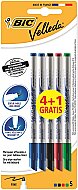 BİC 1721 VELLEDA ÇOCUK BEYAZ TAHTA KALEMİ 4+1 RENK BLİSTER (875698)(9126451) - BİC