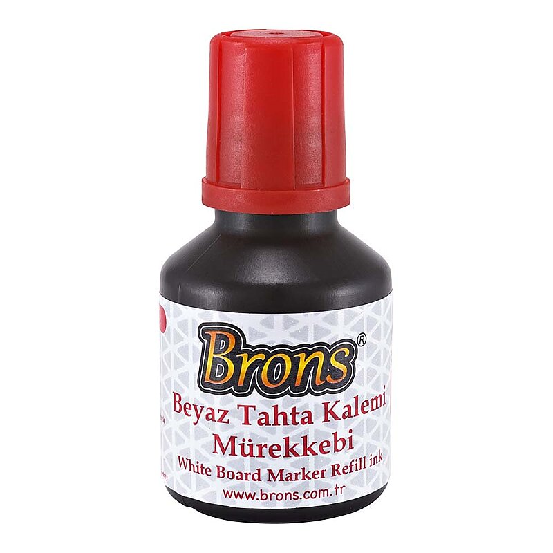 BRONS BR-352 TAHTA KALEM MÜREKKEBİ KIRMIZI 30cc