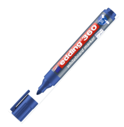 Edding 360 Beyaz Tahta Kalemi Yuvarlak Uç Mavi - EDDİNG