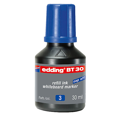 EDDİNG BT 30 TAHTA KALEM MÜREKKEBİ MAVİ 30ml - 1