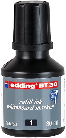 EDDİNG BT 30 TAHTA KALEM MÜREKKEBİ SİYAH 30ml - 1