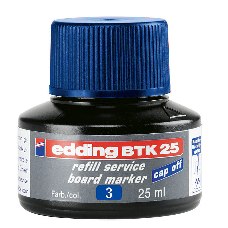 EDDİNG BTK 25 TAHTA KALEM MÜREKKEBİ MAVİ 25ml