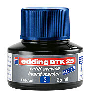 EDDİNG BTK 25 TAHTA KALEM MÜREKKEBİ MAVİ 25ml - EDDİNG